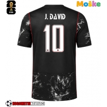 Moške Nogometnih dresov Kanada Jonathan David #10 Gostujoči SP 2026 Kratki rokavi